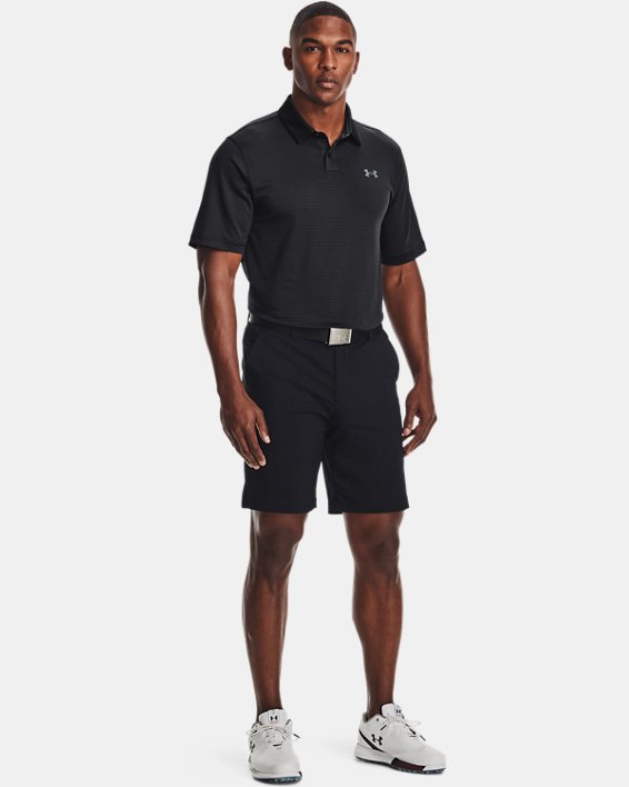 Men's UA Performance Stripe Polo, Black, pdpMainDesktop image number 2